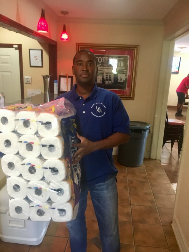 Bro. Balogun working Hurricane Harvey Relief Efforts